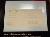 Cobra Suspension Subaru VA STI Lowering Springs