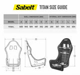 DEMO SET (NEW) - Sabelt GT-140 Expired Seat Set - TITAN (LOCAL PICKUP ONLY)