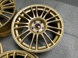 Pre-Owned STI BBS Gold Wheel Set 18x8.5 5x114.3 ET55 - Subaru