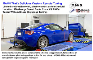 Mann That's Delicious Remote Custom Tuning Packages