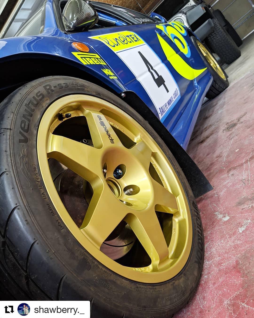 ルンルン Speedline Type 2013C, 18x8, 5x100, ET11.6, Gold, Group-A/WRC