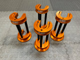 Complete set of four AST airjacks, safety stands, and elephant feet stands